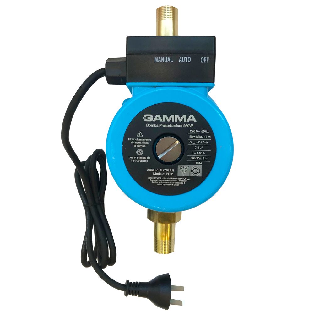 Bomba presurizadora PR001 260W - G2791AR - gammaherramientasar
